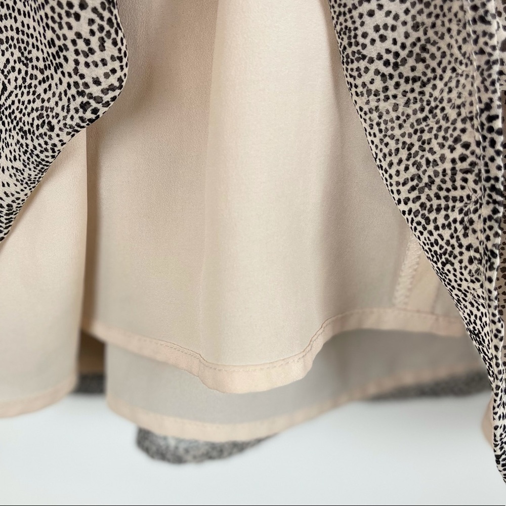 BCBGeneration Dotted Halter Ruffle Mini Flow Dress - Picture 7 of 8